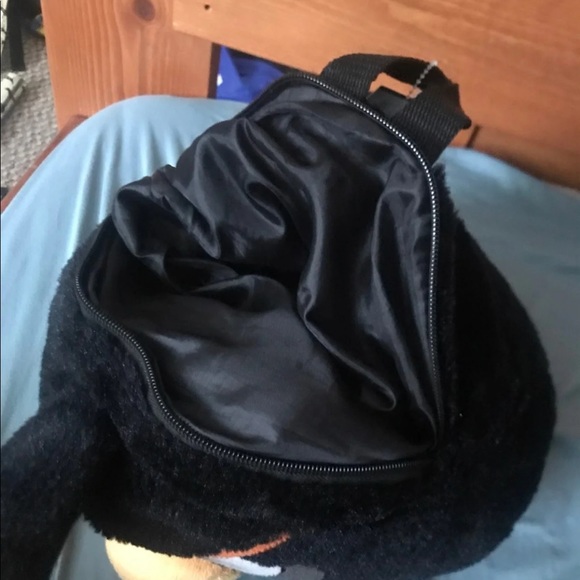 Angry Birds The Bomb Bird Plush Backpack With Secret Zipper Pocket - Picture 3 of 4